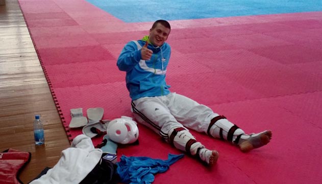 Иван Конрад Трайкович поспаринговался с белорусскими спортсменами
